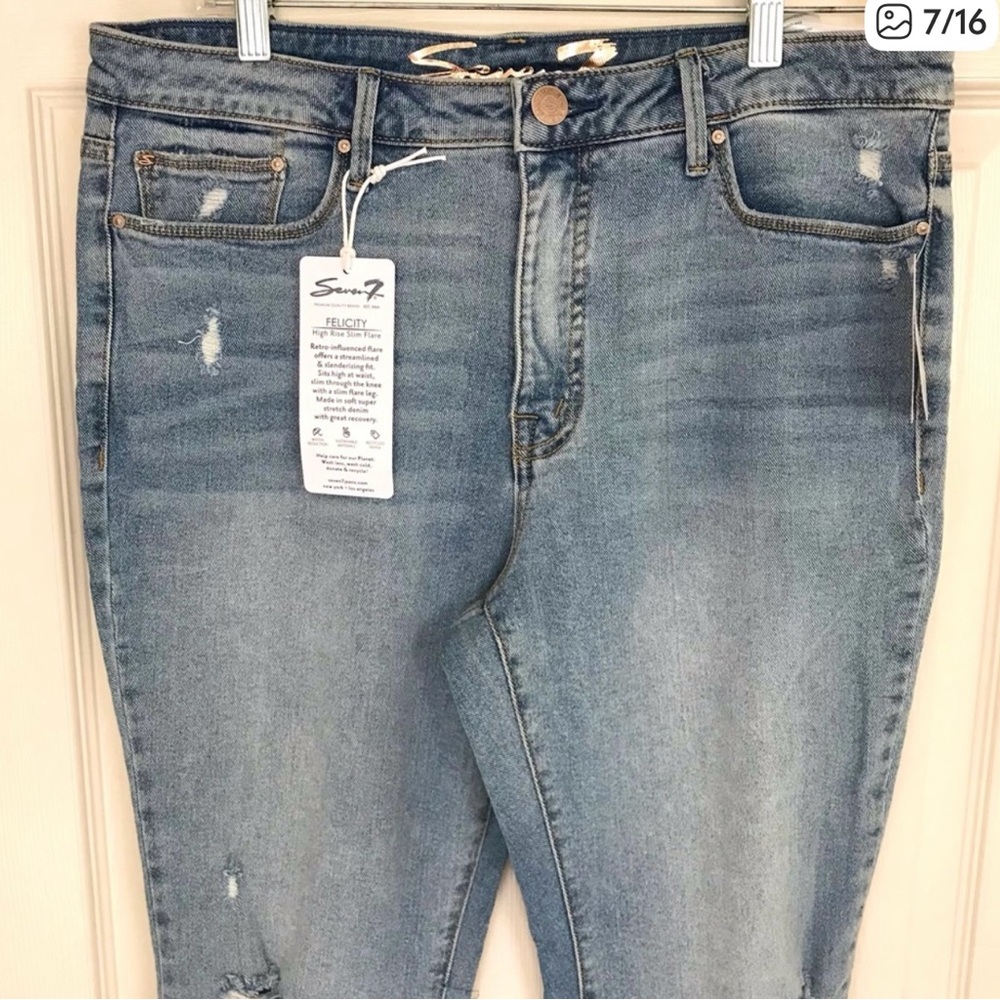 🔥NWT Felicity Seven7 Denim Jeans🔥 - Picture 7 of 11